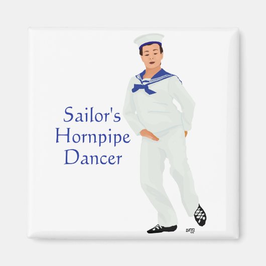 Aimant Danseur highlandais à la cornemuse (Devant)