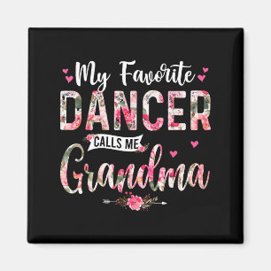 Aimant Danseur préféré appelle grand-mère joyeuse fête de
