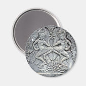 Aimant Danseurs cambodgiens sculptant la pierre (Recto/Verso)