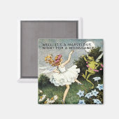Aimant Danseurs de grenouilles et de fées de Whimsical (Recto/Verso)