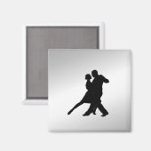 Aimant Danseurs de tango Silhouette (Recto/Verso)