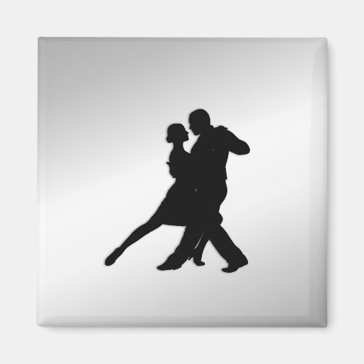 Aimant Danseurs de tango Silhouette (Devant)