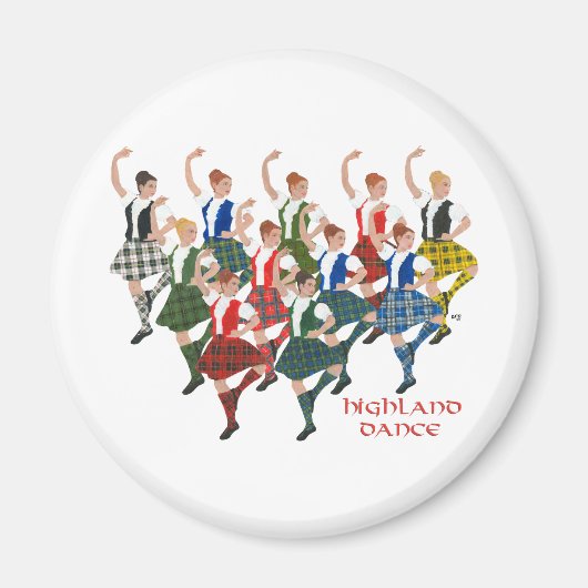 Aimant Danseurs des Highlands écossais (Devant)