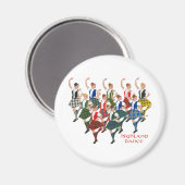 Aimant Danseurs écossais des Highlands (Recto/Verso)
