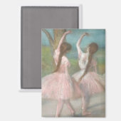 Aimant Danseurs en Pink Edgar Degas (Recto/Verso)