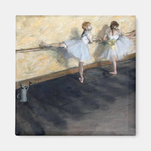 Aimant Danseurs Pratiquant au Barre, Edgar Degas (Devant)