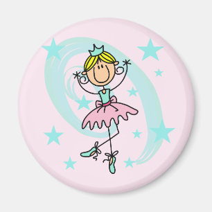 Aimant Danseuse de Ballet - T-shirts et Cadeaux Blonds