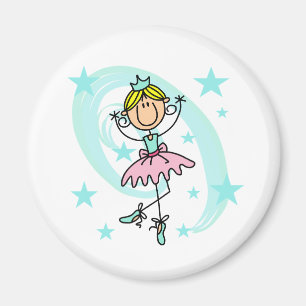 Aimant Danseuse de Ballet - T-shirts et Cadeaux Blonds