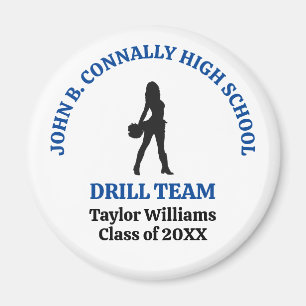 Aimant Danseuse de l'équipe de drill de l'école secondair