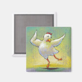 Aimant Danseuse de poulet moderne interprétative danser a (Recto/Verso)
