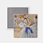 Aimant Danseuse Degas Avec Ruban Bleu (Recto/Verso)