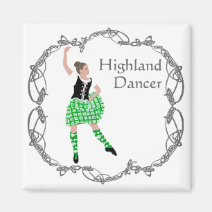 Aimant Danseuse des Highlands écossais Motif noué celtiqu