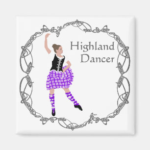 Aimant Danseuse des Highlands écossais Noeud celtique Vio