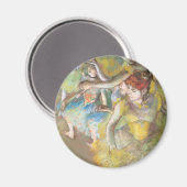 Aimant Danseuses de ballet sur la scène par Edgar Degas (Recto/Verso)