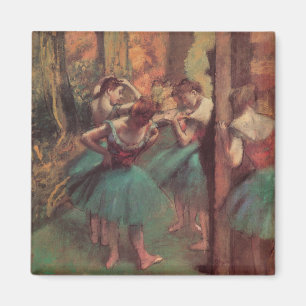 Aimant Danseuses, Rose et Vert d'Edgar Degas