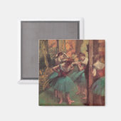 Aimant Danseuses, rose et vert par Edgar Degas (Recto/Verso)