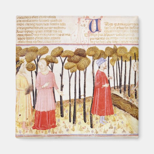 Aimant Dante et Virgile au Sommet de Purgatoire (Devant)