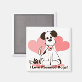 Aimant Daphné le chien adopté (Recto/Verso)