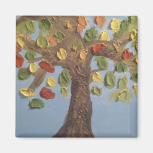 Aimant d'arbre coloré