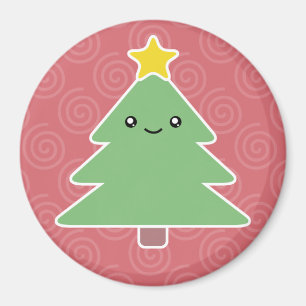 Aimant d'arbre de Noël de Kawaii