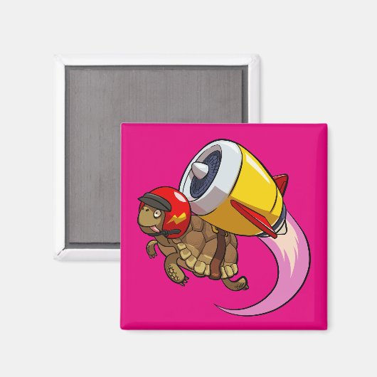 Aimant Daredevil Flying Tortoise avec un Jet Pack (Recto/Verso)