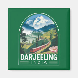 Aimant Darjeeling Inde Travel Art Emblem