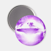 Aimant d'arrivée violet UFO (Recto/Verso)