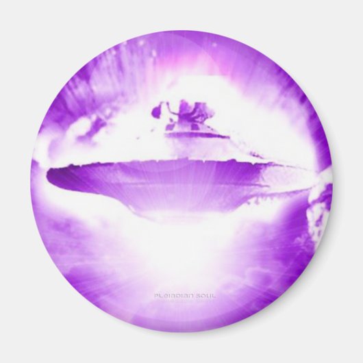 Aimant d'arrivée violet UFO (Devant)