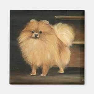 Aimant d'art de chien de Pomeranian