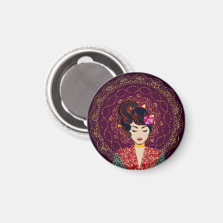Aimant d'art de femme mandala
