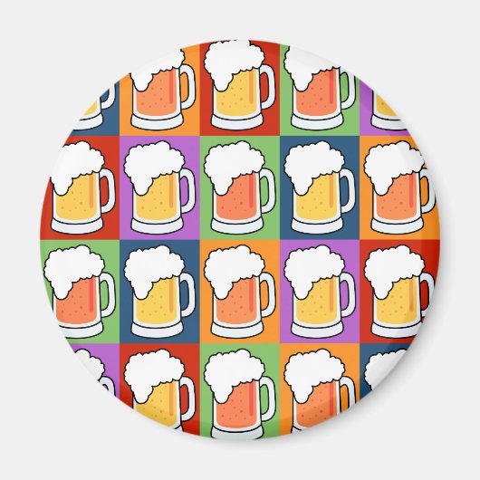 Aimant d'art de la pop bière (Devant)