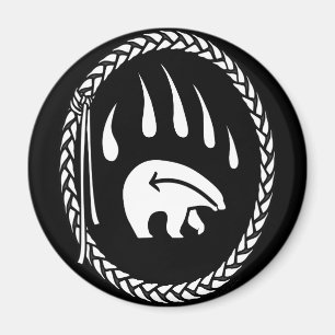 Aimant d'art de l'ours tribal Aimant d'art de la f