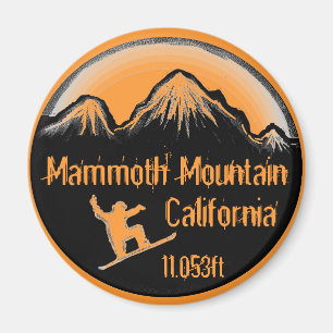 Aimant d'art de surf des neiges de Mammoth