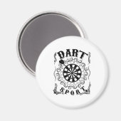 Aimant Dart est mon sport (Recto/Verso)