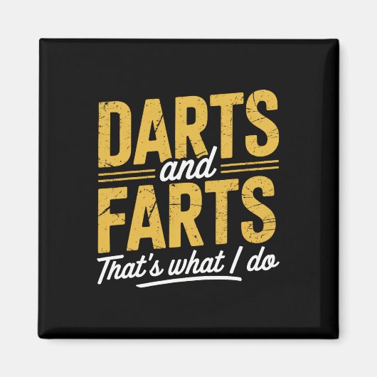 Aimant Darts Farts Drôle Dart Dit Sarcasm Dart Hommes Wo (Devant)