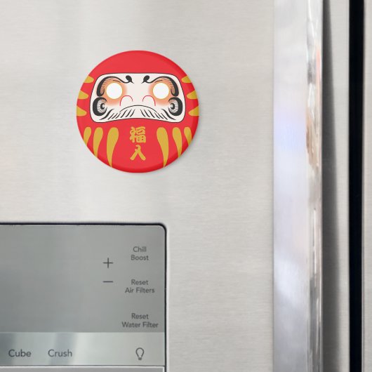Aimant Daruma japonais (sans yeux) (In situ (réfrigérateur))