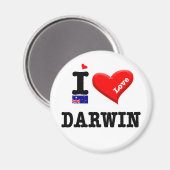 Aimant DARWIN - I Love (Recto/Verso)
