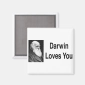 Aimant Darwin vous aime 2 (Recto/Verso)