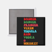 Aimant Dasher Dancer Prancer Vixen Tequila Rum Vodka Desi (Recto/Verso)