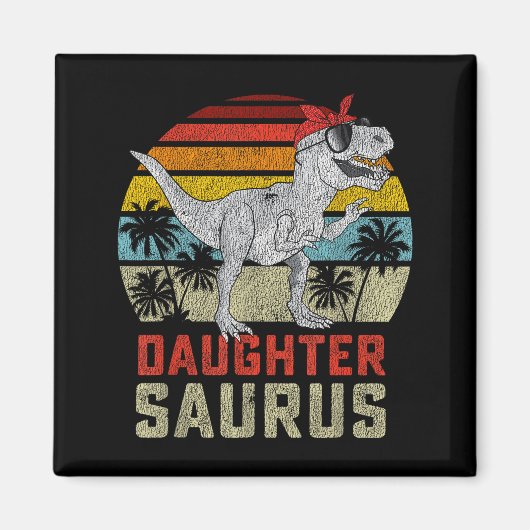 Aimant Daughtersaurus Trex Dinosaure Fille Saurus Famille (Devant)