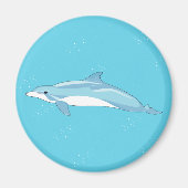 Aimant Dauphin bleu en mer (Devant)