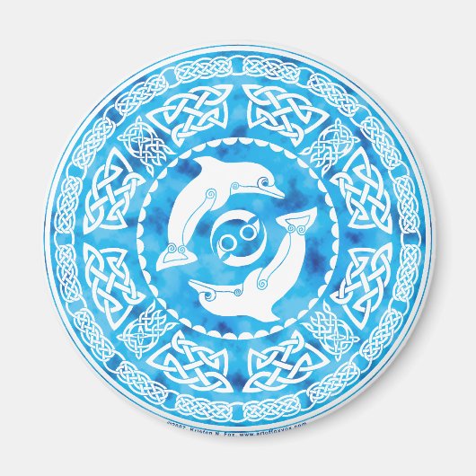 Aimant Dauphin celtique (Devant)