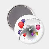 Aimant Dauphin de fête d'anniversaire qui parle (Recto/Verso)