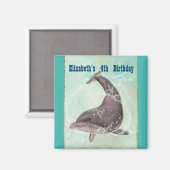 Aimant Dauphin S'Éclatant Autour De L'Aquarium Anniversai (Recto/Verso)