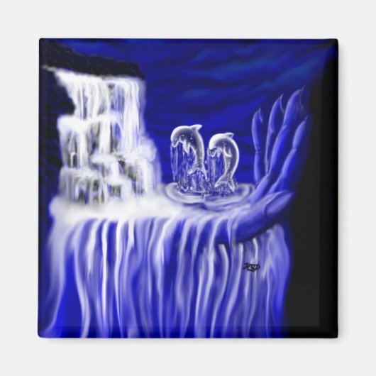 Aimant Dauphins, Main du temps (Devant)