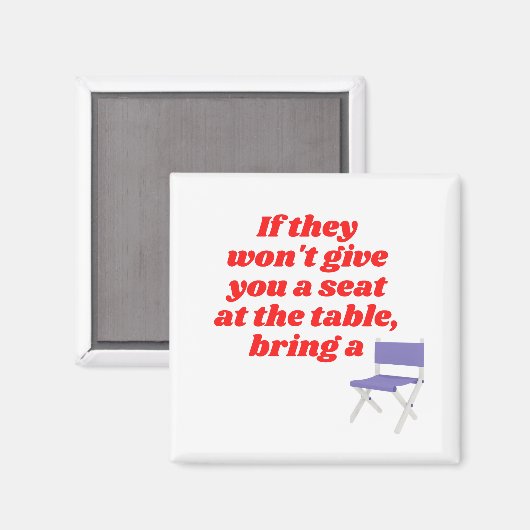 Aimant d'autonomisation des femmes (Recto/Verso)