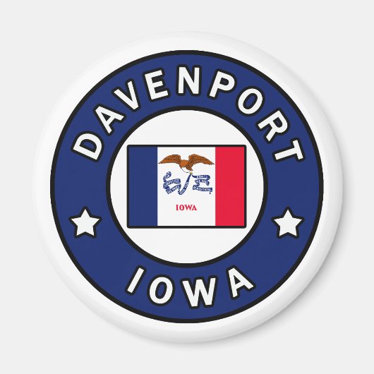 Aimant Davenport Iowa (Devant)