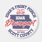 Aimant Davenport, Iowa (Devant)