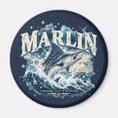 Aimant d'aventure de pêche MARLIN Océan (Devant)