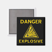 Aimant d'avertissement explosif (Recto/Verso)